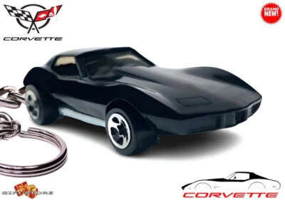 🎁🆕RARE KEYCHAIN 75/76/77/78 BLACK CHEVY CORVETTE C3 CUSTOM Ltd 💕NICE GIFT💕🎁 - Image 1 of 4