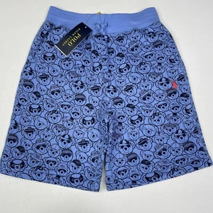 Polo Ralph Lauren Boys S (8) Polo Bear Blue Shorts Blue - Picture 1 of 8