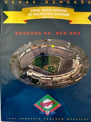 NOLAN RYAN AUTOGRAPHED FINAL HOME OPENER - Image 1 of 2
