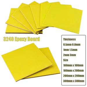 Glass Fibre Sheet Plate 3240Epoxy Fiberglass Board Glassfibre Sheet Thick0.5~3MM - Picture 1 of 6