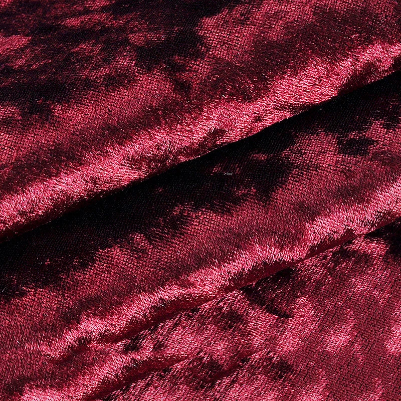 Gold Velvet Fabric Dress Stretch Gentle Thin Flannel Cloth DIY Clothing Sewing - Image 1 of 4