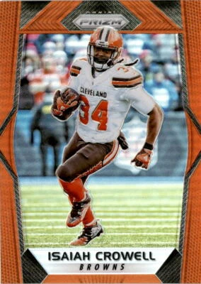 2017 Panini Prizm #99 Isaiah Crowell Prizm Orange #/275 Cleveland Browns - Image 1 of 2