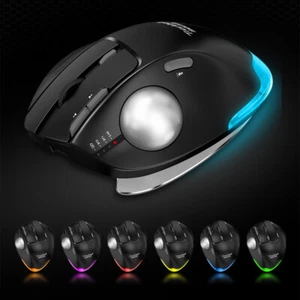 Computer Mice Bluetooth-Compatible & 2.4G 8 Buttons 4800 DPI Thumb Control Mouse - Picture 1 of 17