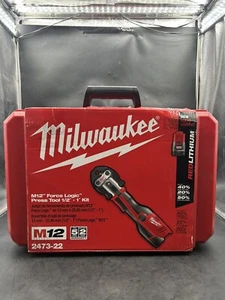 Milwaukee 2473-22 M12 Lithium-Ion Force Logic Cordless Press Tool Kit w/ 3 Jaws - Picture 1 of 6