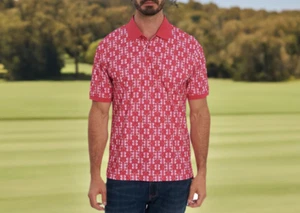 Robert Graham Baritone Clubhouse Golf Performance Polo Shirt NWT Sz. M MSRP $128 - Picture 1 of 11