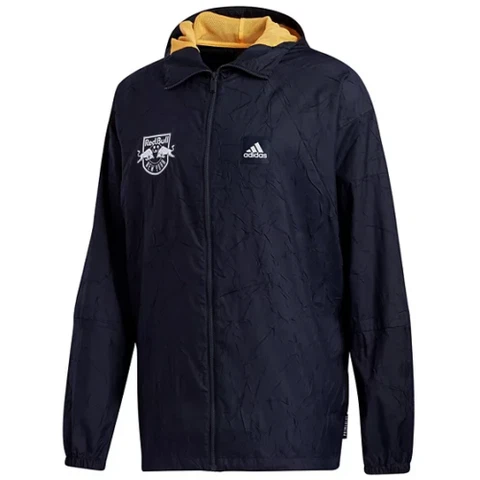 NEW Adidas MEDIUM New York Red Bulls Primeblue Full-Zip WND Jacket Navy GK1743 Cover