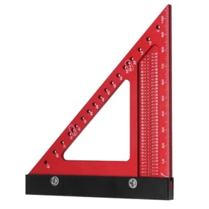 Righello triangolare alluminio lavorazione legno righello angolo retto strumento di misurazione layout - Foto 1 di 10