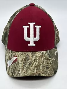 IU Indiana Universität Hut Tarnung Mooseiche Riemen Rückseite Neu mit Etikett - Bild 1 von 9