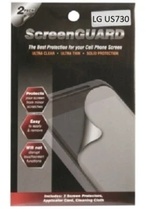 LG US730 ScreenGUARD Screen Protector - 2 Pack - Retail Package - Picture 1 of 2