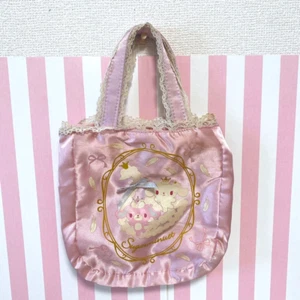 Sanrio Sugar Minuet Bunnies Tote Bag Primausa Balletusa Rabbit Lace Pink Rare JP - Picture 1 of 24