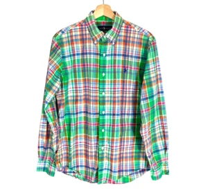Camicia uomo Ralph Lauren camicia a quadri con bottoni taglia media - Foto 1 di 16