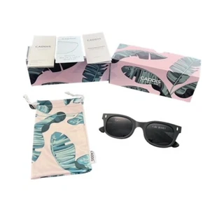 Caddis Sunglasses Black 1.00 BIXBY Brand New Soft Case and Inserts 49-21-145 - Picture 1 of 11