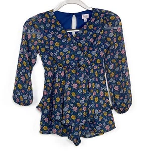 Girl's Franki By Francescas Floral Long Sleeve Romper Size 07 - Picture 1 of 4