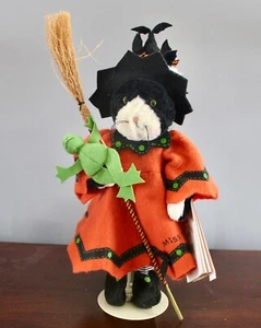 Hallmark Bunnies By The Bay Cat Miss Hiss & Leap Roy Halloween Doll - Picture 1 of 6