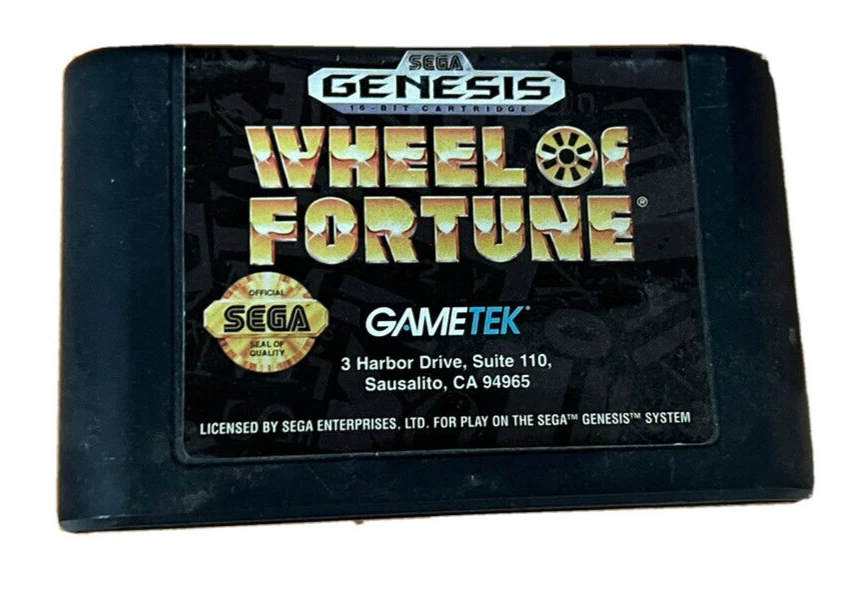 Wheel of Fortune (Sega Genesis, 1992) Tested - Image 1 of 1