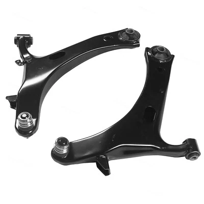 Brazos de control inferiores negros izquierdo y derecho para Subaru Impreza Pack 2 2008-2010 2011 Foto 1 de 4