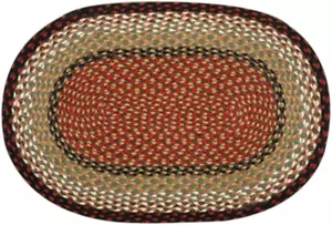 Rug, 20 X 30", Burgundy/Mustard - Picture 1 of 2