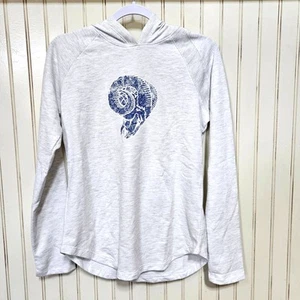 Fanatics NFL Rams Pull Over Light Grey Hoodie Shirt Size M NWT Lightweight - Picture 1 of 9