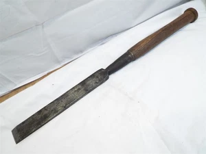 J. Beatty Antique Hand Forged 1-1/2" Timber Framing Mortise Chisel Wood Tool - Picture 1 of 6