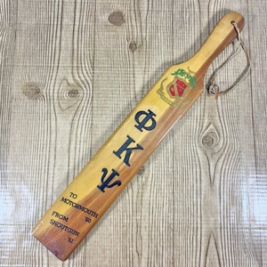 Vintage Kansas University KU Holz Paddel 60-61 PHI KAPPA PHI College Bruderschaft - Bild 1 von 14