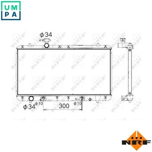 RADIATOR ENGINE COOLING 53429 FOR M16A 1.6L 4cyl - Picture 1 of 9