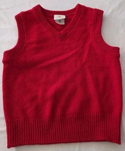 Dennis Uniform XS Maglione Rosso Gilet Unisex NUOVO - Foto 1 di 2