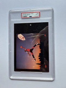 1985 NIKE POSTER CARD MICHAEL JORDAN AIR JORDAN ROOKIE #850 PSA 8 ONLY 7 HIGHER - Picture 1 of 9