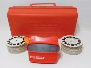 100+ View Master Reels--Pair View Master 3D Red--Red View Master Collectors Case - Picture 1 of 7