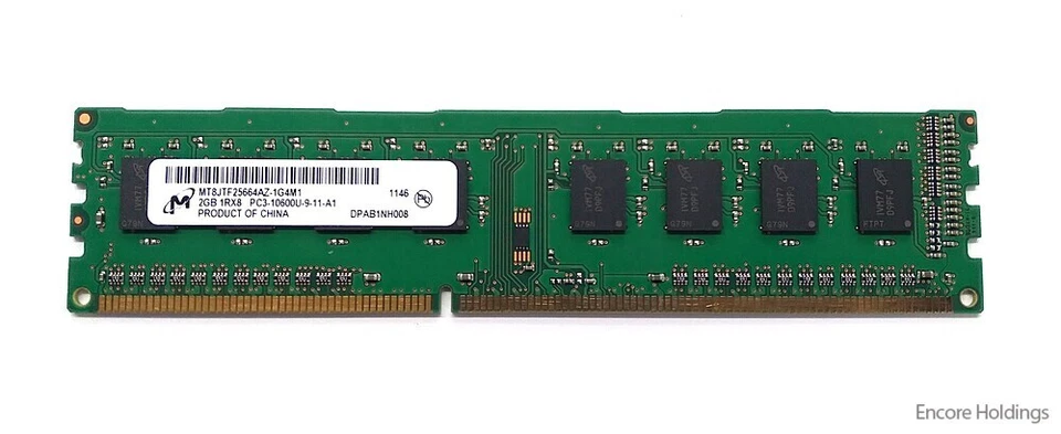 Micron Memory Module - 2GB - PC3 - DDR3 - CL9 - 240-Pin - MT8JTF25664AZ-1G4D1 - Image 1 of 1