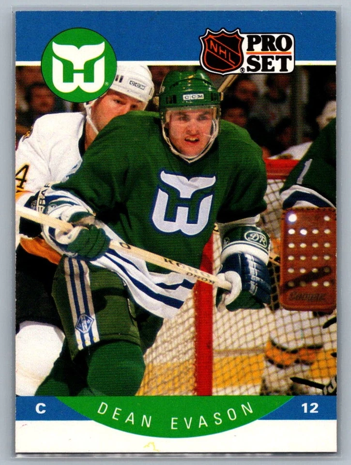1990-91 Pro Set #103 Dean Evason - Image 1 of 2