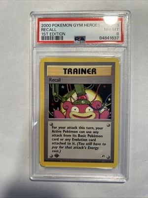 Pokemon Gym Heroes #116 - Recall - NM-MT - 1st Edition - GMA 8 POKEMON CARD  - Image 1 of 4