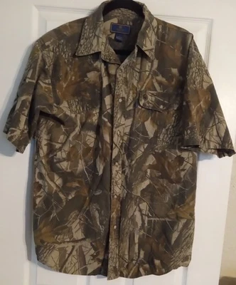 Beretta Camo Short Sleeve Shirt. Adult Large. Button Up. Vented Back - Image 1 of 4