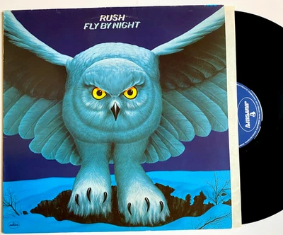 GERMAN IMPORT RUSH FLY BY NIGHT NEIL PEART 1975 METAL BY-TOR THE SNOW DOG - Image 1 of 4