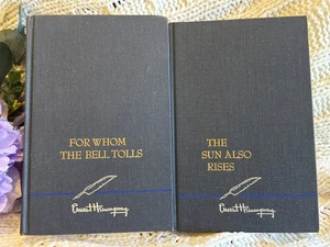 Vintage Ernest Hemingway Collector Set: For Whom the Bell Tolls + Sun Also Rises - Picture 1 of 12