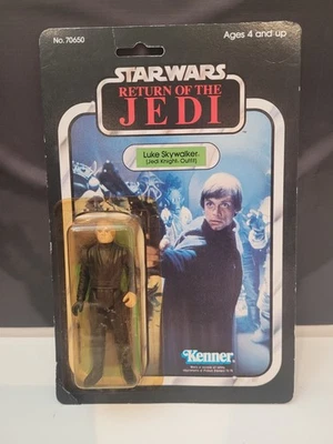 VTG Kenner Star Wars Carded ROTJ 65 Back-A Luke (Jedi Knight) Action Figure MOC - Image 1 of 4