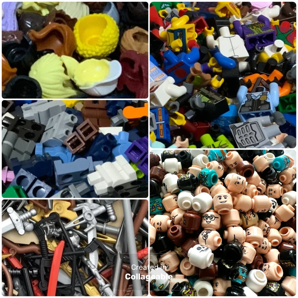 LEGO Bulk Lot Of Minifigure Parts! Legs, Heads, Torsos, Hair, Hats - You Choose! - Image 1 of 1