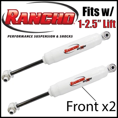 Rancho RS5000X Front Shocks PAIR 1992-1999 Chevy GMC K1500 Suburban w/1-2.5" - Image 1 of 3