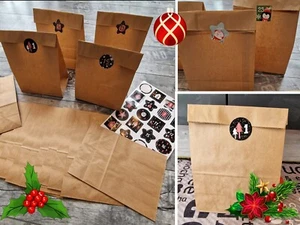 Adventskalender zum Befüllen Set 24 Geschenktüten + 24 Aufkleber NEU OVP - Bild 1 von 24