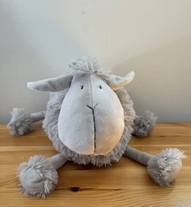 ATMOSPHERA Grey Sheep with neckerchief Soft Toy Plush Length 14” RARE - Picture 1 of 7