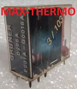 GRUNER D286A-E00 1A-G0018A Power Relays 12vdc MADE IN GERMANY - Picture 1 of 1