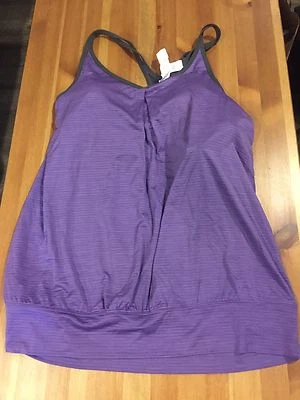 NWT / $69 ~ Black Diamond Sheer Lunacy Purple Tank / Lg - Image 1 of 4