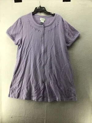 Vestido de casa floral púrpura Vanity Fair L Foto 1 de 4