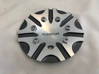 Tapa central de rueda QUANTUM SILVER & BLACK (CANTIDAD 1) # QT106L175-GAL Foto 1 de 4