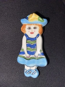 Susan Paley By Ganz Brooch Ceramic - Picture 1 of 4