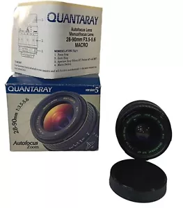 Quantaray Minolta Auto Focus Zoom 28-90mm f/3.5-5.6 Lens For Minolta - Picture 1 of 14