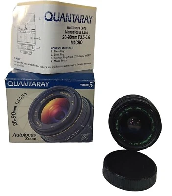 Quantaray Minolta Auto Focus Zoom 28-90mm f/3.5-5.6 Lens For Minolta - Image 1 of 4