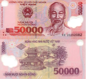 Vietnam P121 50000 Dong AU - UNC Random Year - Picture 1 of 1