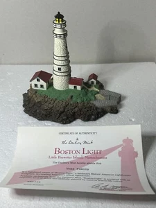 Estatua faro Danbury Mint Boston Light Little Brewster Island Massachusetts - Imagen 1 de 7