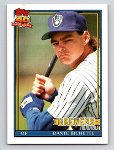 1991 Topps Traded Dante Bichette Milwaukee Brewers #10T