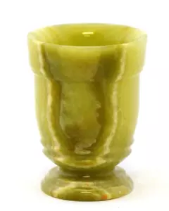 Bathroom Tumbler of Green Onyx | Tasmanian Collection - Picture 1 of 2